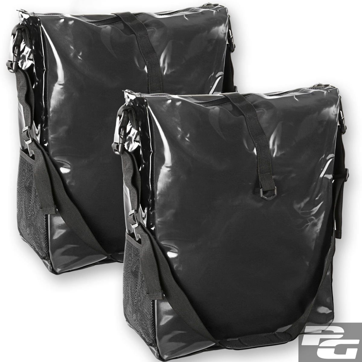 2-XL-Fahrradtasche-Wasserdicht-LKW-Plane-Gepaecktraegertasche-Fahrrad-Gepaecktasche