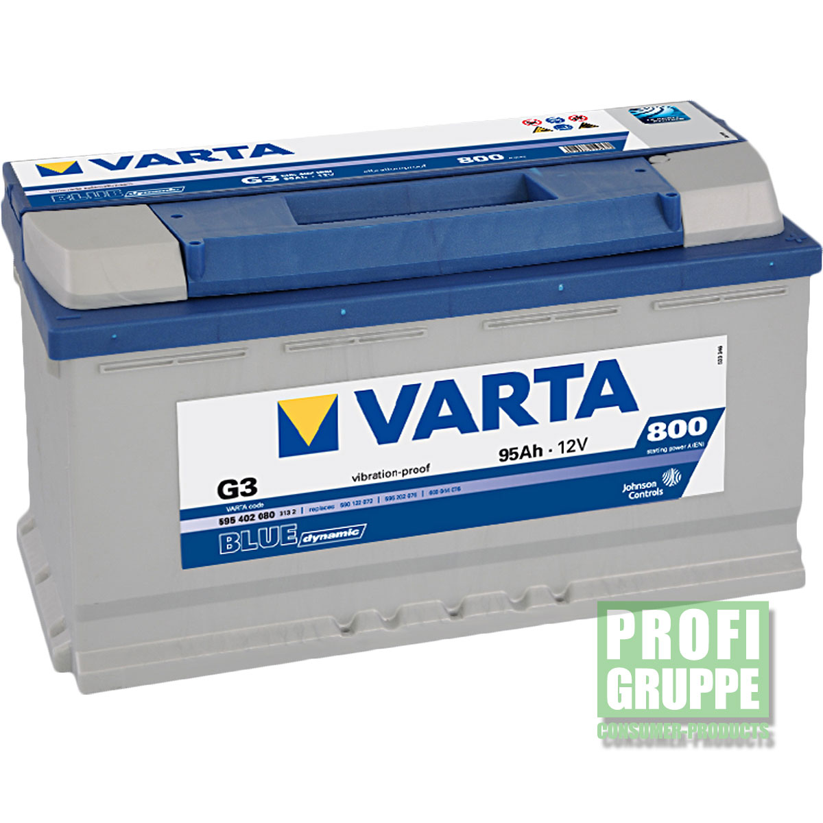 Autobatterie Batterie VARTA G3 Blue Dynamic 95 Ah 95Ah - Afbeelding 1 van 1