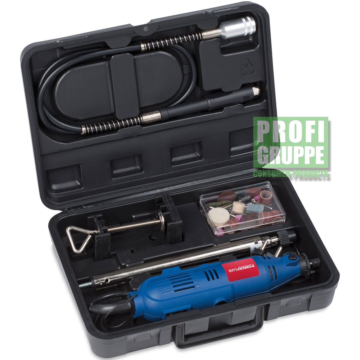PowerPlus® Schleifgerät mit biegsamer Welle, Multitool, Kombitool, Gravurgerät